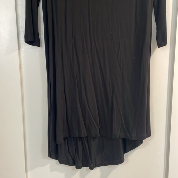 Tobi High Low Black Long Sleeve Dress - Picture 3 of 4
